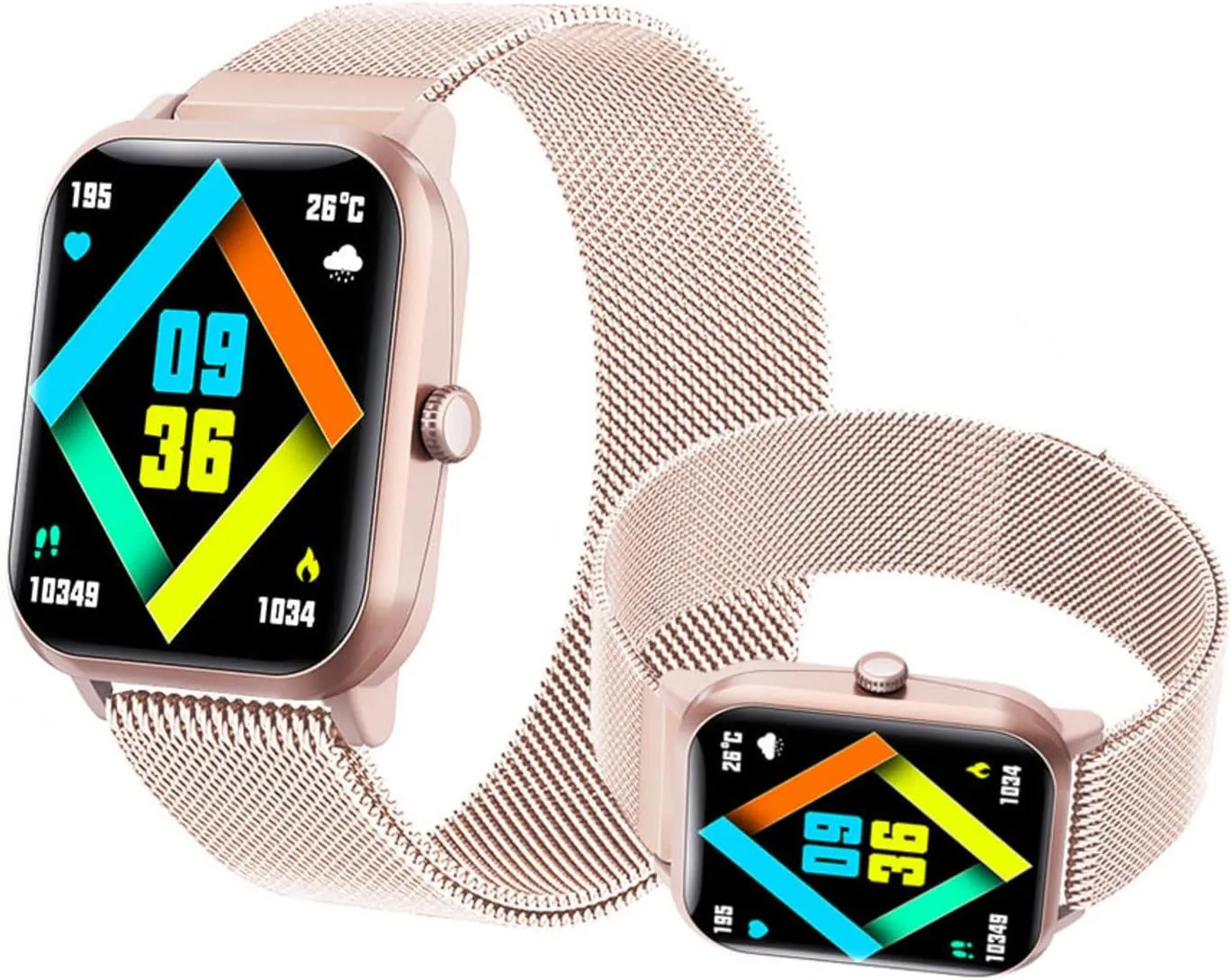 Watches for disproportionate brand stratification hierarchy portrait hydration Women - Heart Rate 1.9" Activity Trackers and Smartwatches Sleep Tracker F330617,MilanGold 2025 