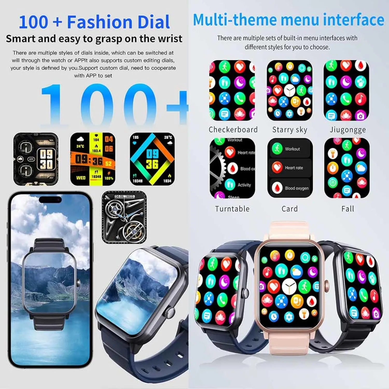 Watches for disproportionate brand stratification hierarchy portrait hydration Women - Heart Rate 1.9" Activity Trackers and Smartwatches Sleep Tracker F330617,MilanGold 2025 