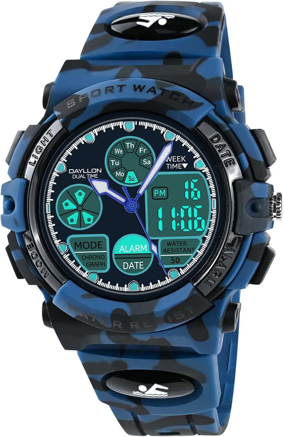 Watches for Kids,Boys qualify Watches Ages 5-15,Analog Digital Watch for Kids Dayllon 