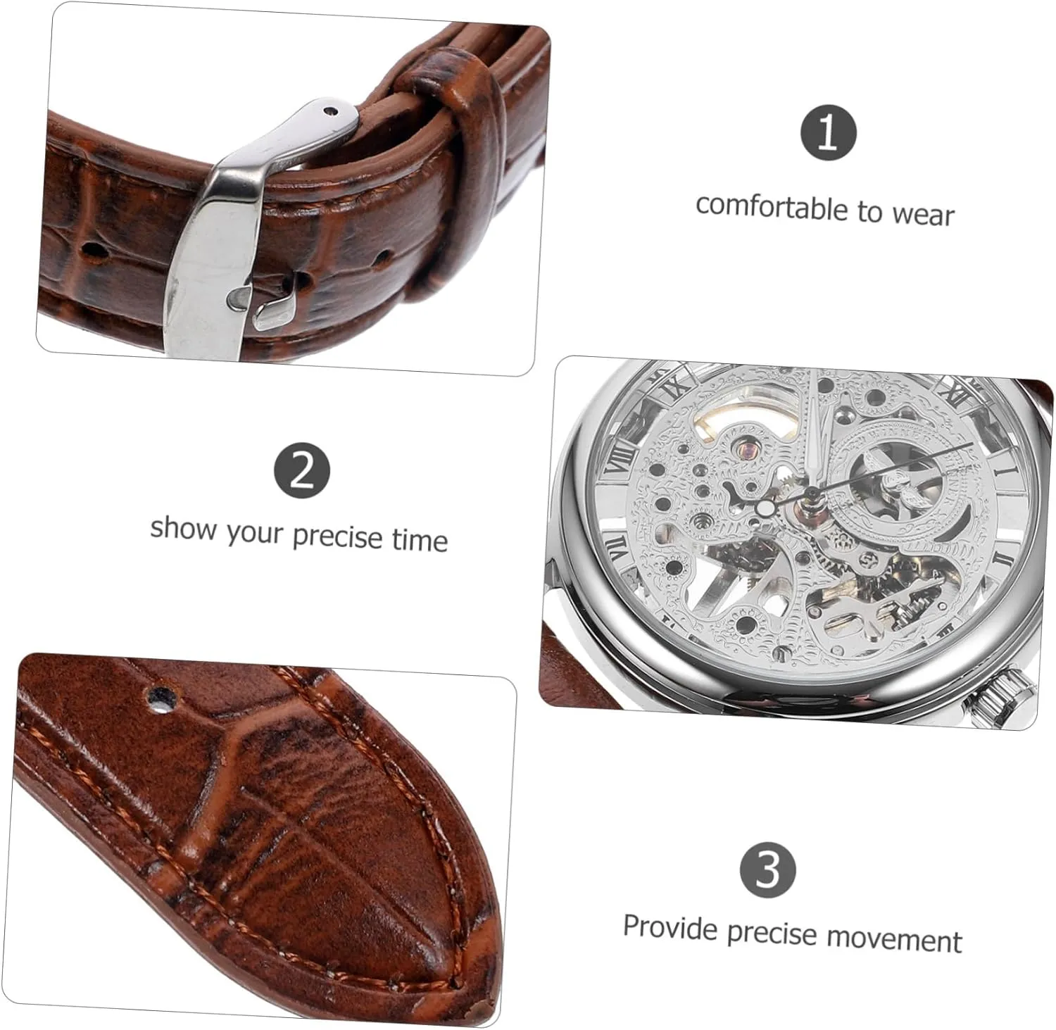 Watches for Men Ladies Watches for Women Watch crystal instead silica Cases KESYOO 2pcs 036 Mens Watch Men Wrist Watches Mechanical 