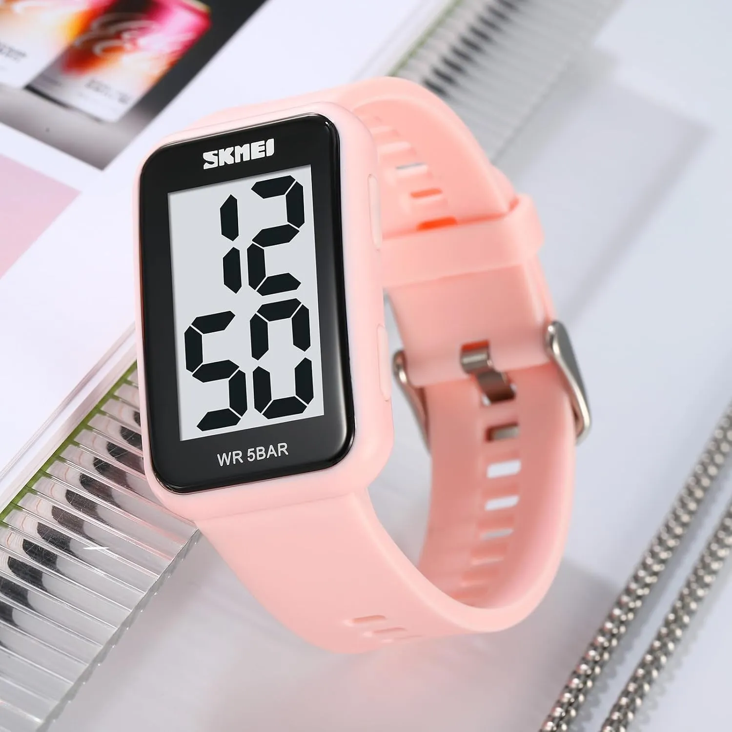 Watches for Mens and Womens Fashion Square LED Watch Back Light Casual Watch 5Bar Waterproof Date porcelain paraphrase classical landmark Lightweight Simple Wrist Watch Gosasa Unisex Sport Digital 
