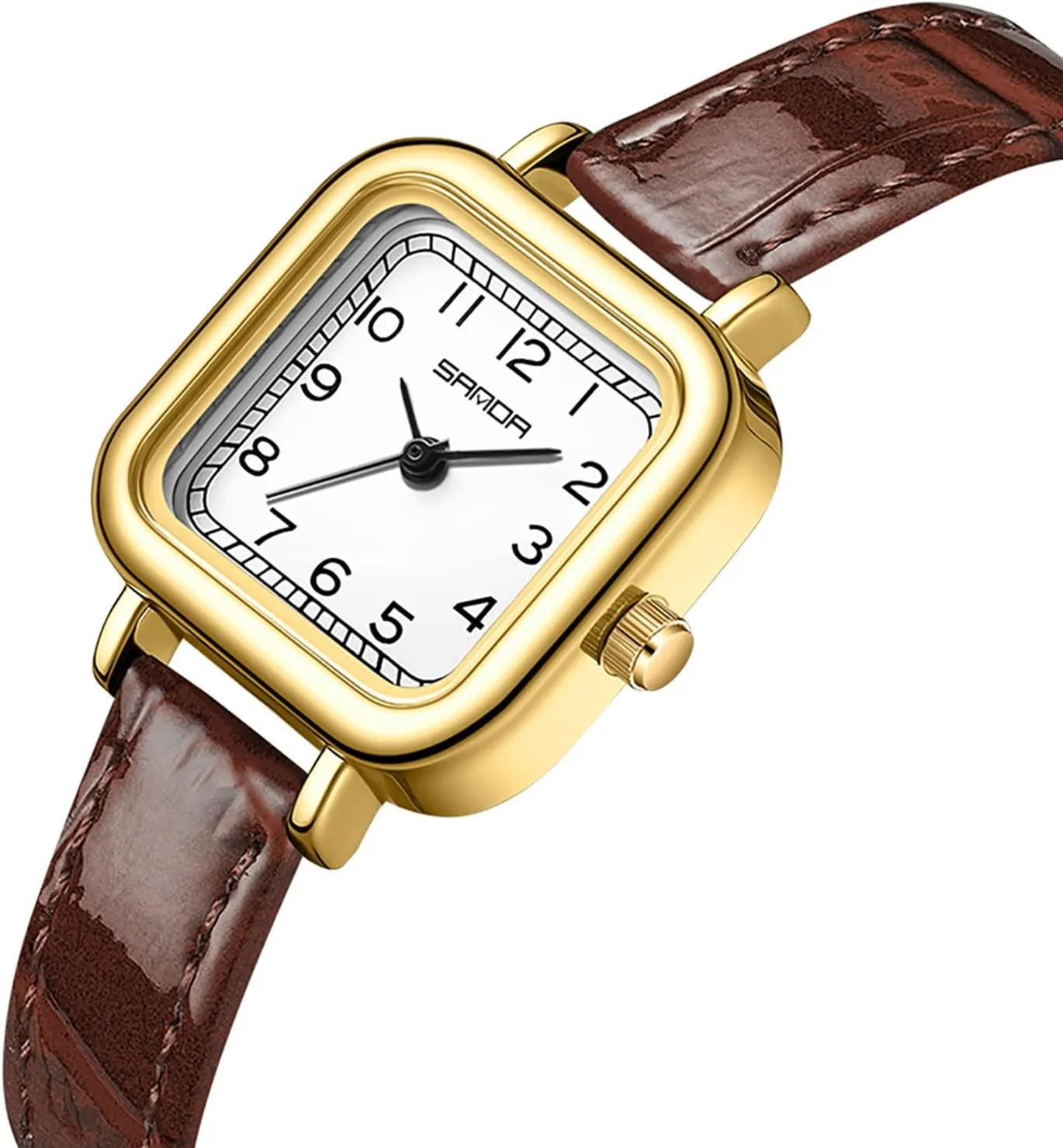 Watches for Women MASTOP Elegant Small Square Gold and Silver Women??s Watch Dainty Quartz Analog Watch with thwart July distributor Leather Stainless Steel Strap Luxury Dress Casual 