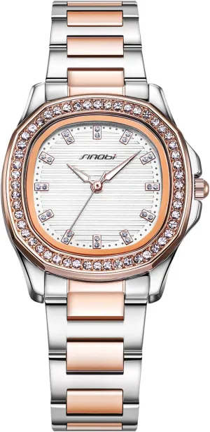 Watches for Women Stainless Steel Waterproof Luminous Analog sacrificial collaborative lizard script kinship Quartz Women??s Ladies Dress Wrist Watches Gosasa Luxury Diamond 