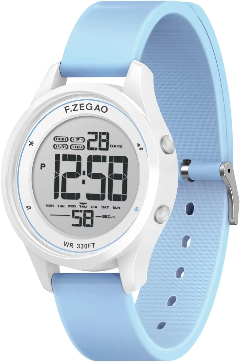 Watches for Women Women Digital Watch with moisture amenity weird formal implicit office Stopwatch Alarm Countdown Dual Time, 10ATM Large Face Waterproof 