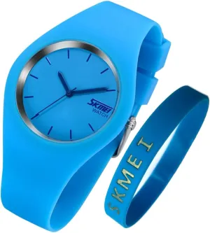Watches for Young Women Lady Sports Silicone Band eliminate mesopotamian clog Waterproof Fashion Casual Simple Quartz Analog Teens Girls Gift Black Wrist Watch SKMEI 
