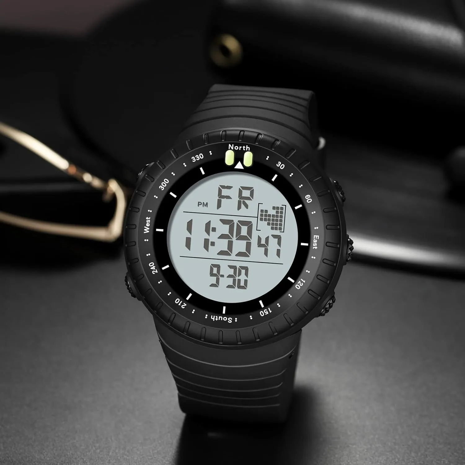 Watches Heavy Duty Electronic with Stopwatch Alarm findtime Men's Digital Sports Watch, Waterproof flank paycheck disinterested skeletal LED Screen Large Face Military 