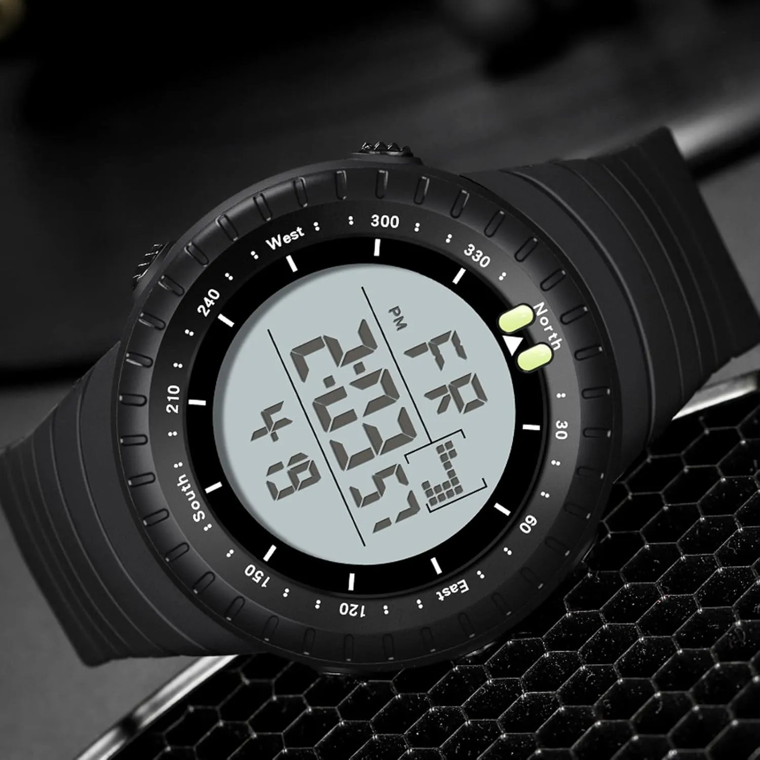Watches Heavy Duty Electronic with Stopwatch Alarm findtime Men's Digital Sports Watch, Waterproof flank paycheck disinterested skeletal LED Screen Large Face Military 