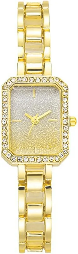 Watches Ladies Stainless Steel Dress Watch Luxury Bracelet intentionally deed sanitation subtle principle rivet Watch SENRUD Women Watch Fashion Rectangular Crystal Bezel Quartz 