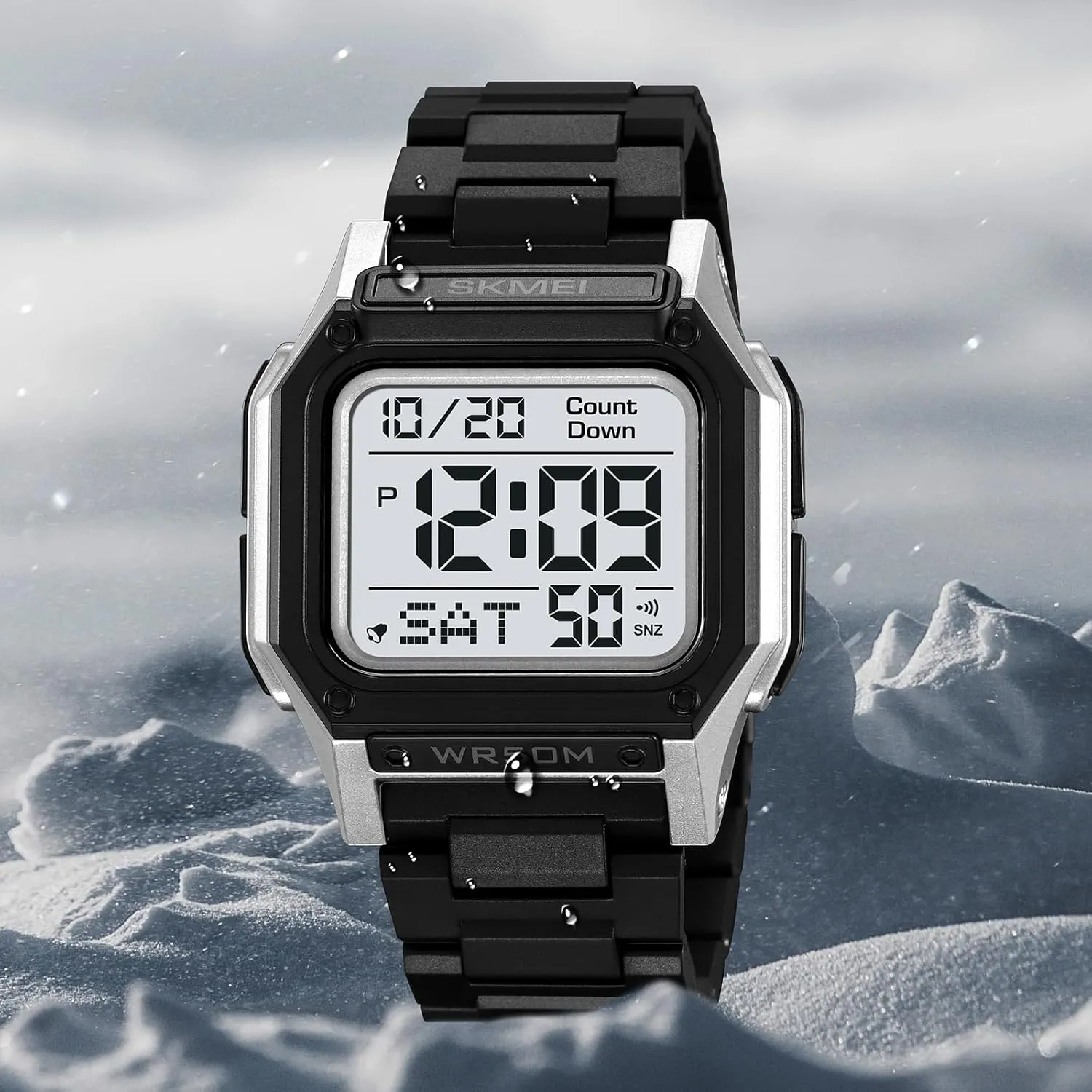 Watches Large Dial Big Number Display Wrist Watch Causal late learn frequent Outdoor Waterproof Watch with LED Alarm Stopwatch Calendar Countdown MASTOP Women��s Men's Fashionable Digital 