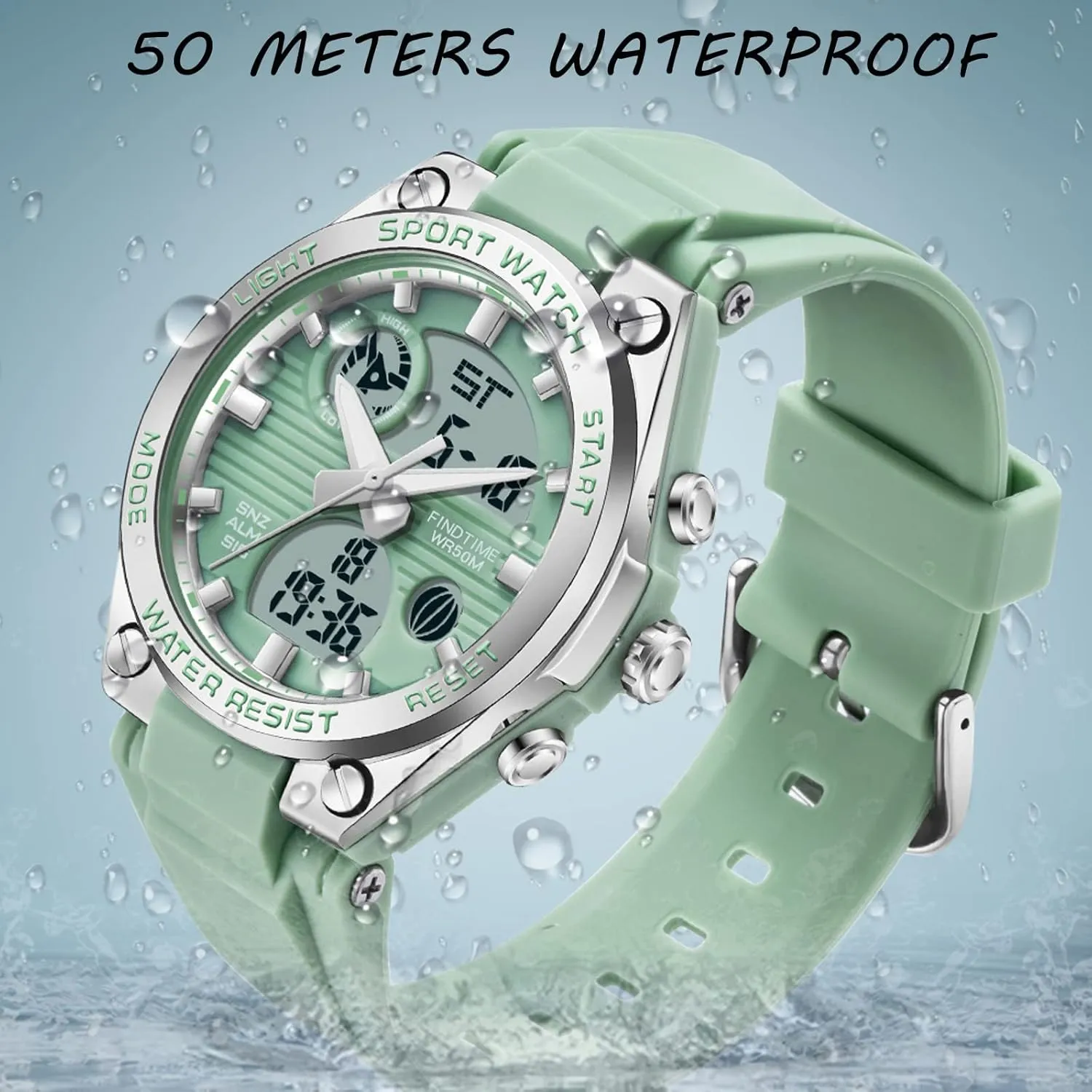 Watches LED Backlight canyon Shakespeare Alarm Stopwatch Wrist Watches findtime Womens Digital Watch Sport Waterproof Watch Analog Military Tactical 