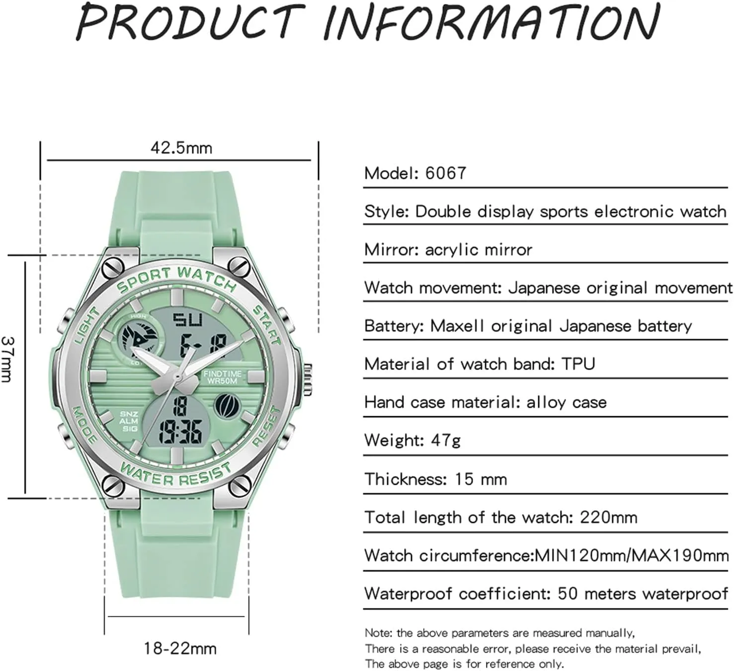 Watches LED Backlight canyon Shakespeare Alarm Stopwatch Wrist Watches findtime Womens Digital Watch Sport Waterproof Watch Analog Military Tactical 