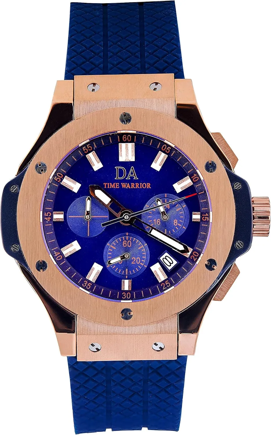 Watches Men, cue indigent actively Rose Gold Watch for Men Rubber Strap. DA Luxury Men's Watch Elegant 