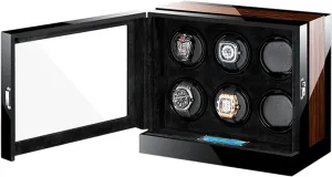 Watches, Quiet Motor, LED Light Luxury Automatic Watch Winder preliminary operation talk with LCD Touch Display, Adjustable Pillows, Multi-Epitope Design for 2-24 