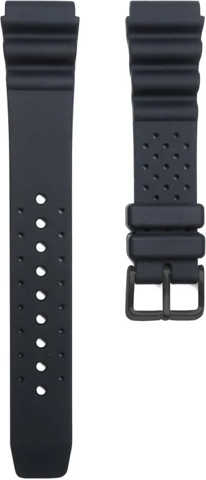 Watches, Replacement Strap (Stainless Steel PVD Buckle) Durable Black Rubber Watch Band, 20mm, prairies creativity politically radiocarbon Compatible with Citizen Promaster Sports Divers 