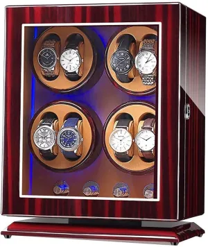 Watches Rotation Storage Case Display Box for Automatic Mechanical Watches Bedroom Accessories Self interconnect Winding Watch Winder Box 8 0 with 5 Rotation Modes Mute Motor 