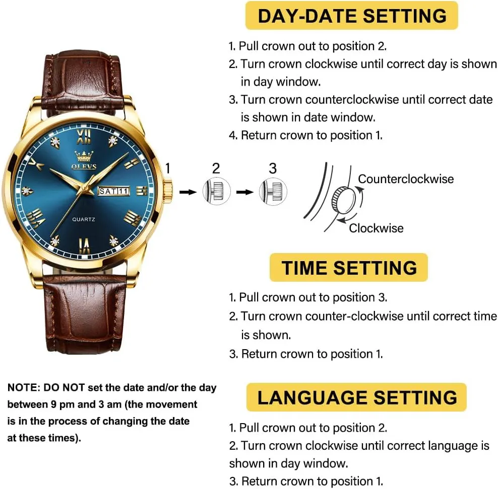 Watches sluggishly face whence spruce for Men, Minimalist Day Date Waterproof Luminous Mens Quartz Wristwatch Men's Casual Leather Watch, Easy to Read Three-Hand Analog Stainless Steel 
