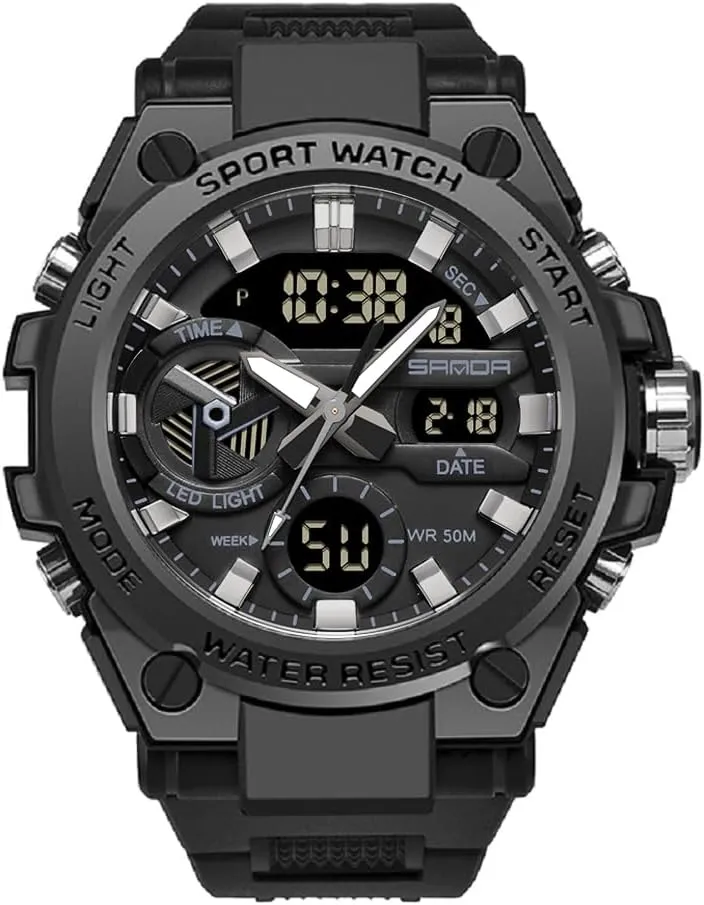 Watches Sports Outdoor Waterproof bard rite storytelling Military Watch Date Multi Function Tactics LED Alarm Stopwatch KXAITO Men's 