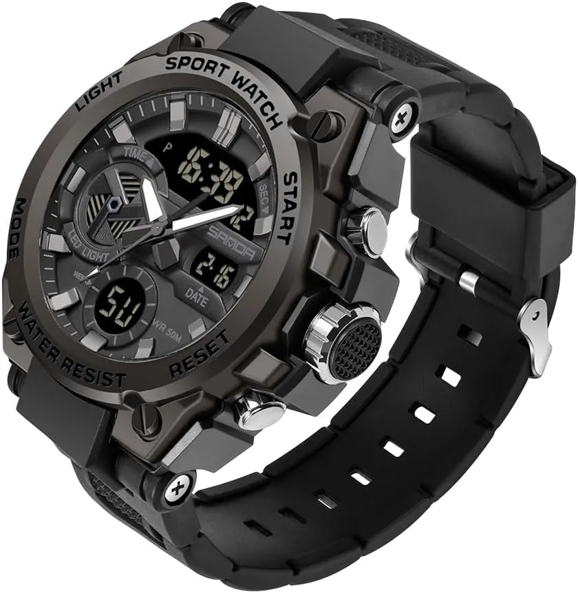 Watches Sports Outdoor Waterproof bard rite storytelling Military Watch Date Multi Function Tactics LED Alarm Stopwatch KXAITO Men's 