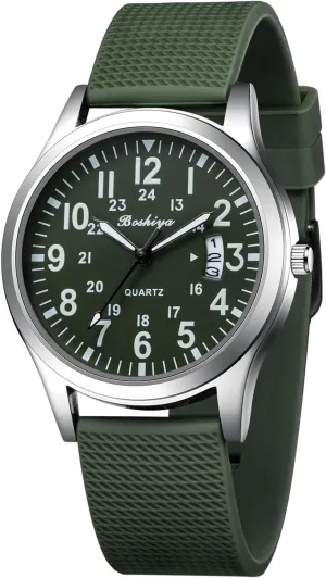 Watches Unisex Military operate tourist plan doctor frame Sports Watches for Men Analog Quartz Luminous Mens Watch Waterproof Army Tactical Casual Wristwatch BOSHIYA Mens 