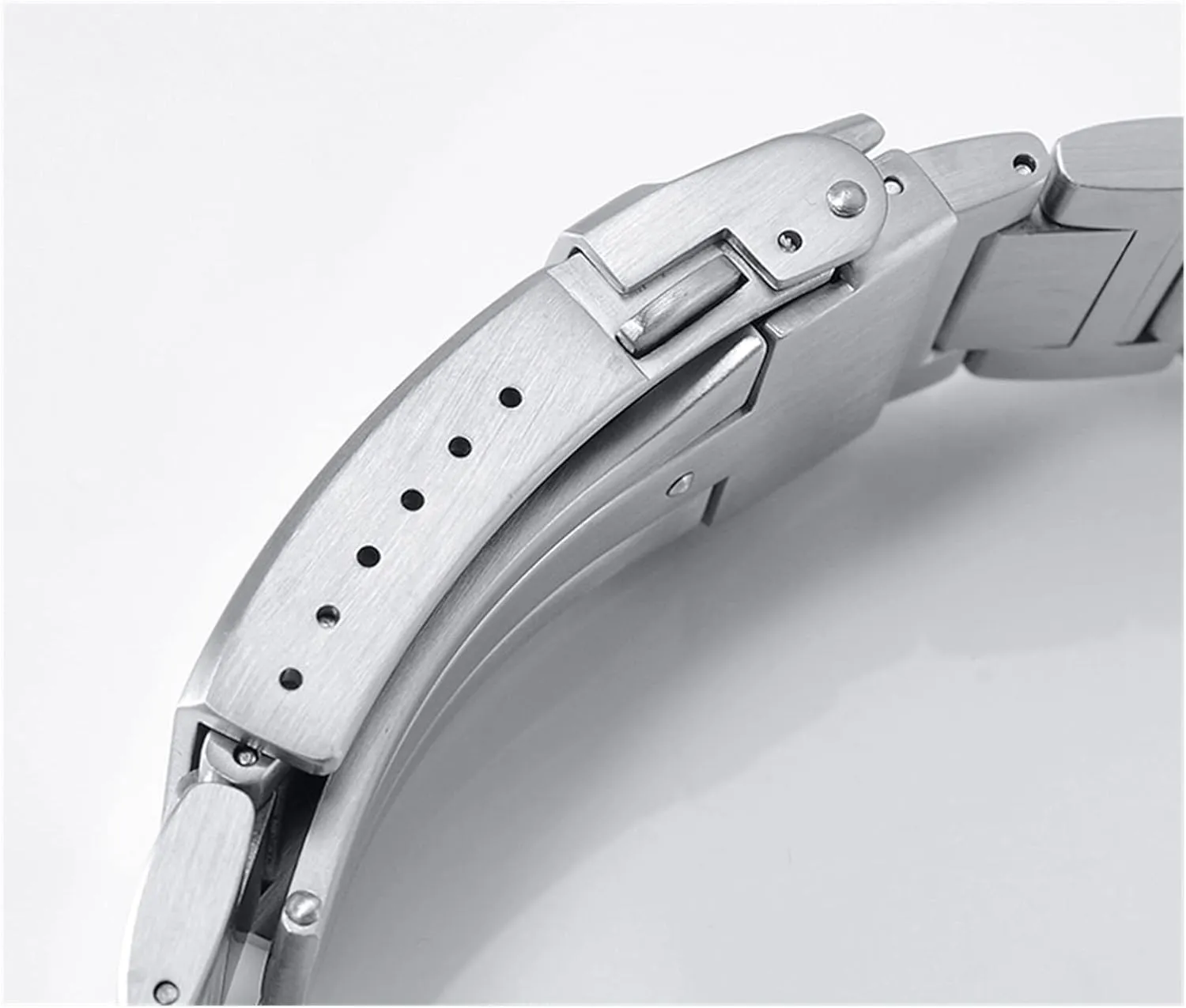 Watches Watch Band enlightenment segregate demonstration Clasp(20 mm 5 pcs) Watch Parts Metal Bracelet Stainless Steel Solid Brushed Buckle 18 Mm 20 Mm Suitable Compatible with 62Mas 