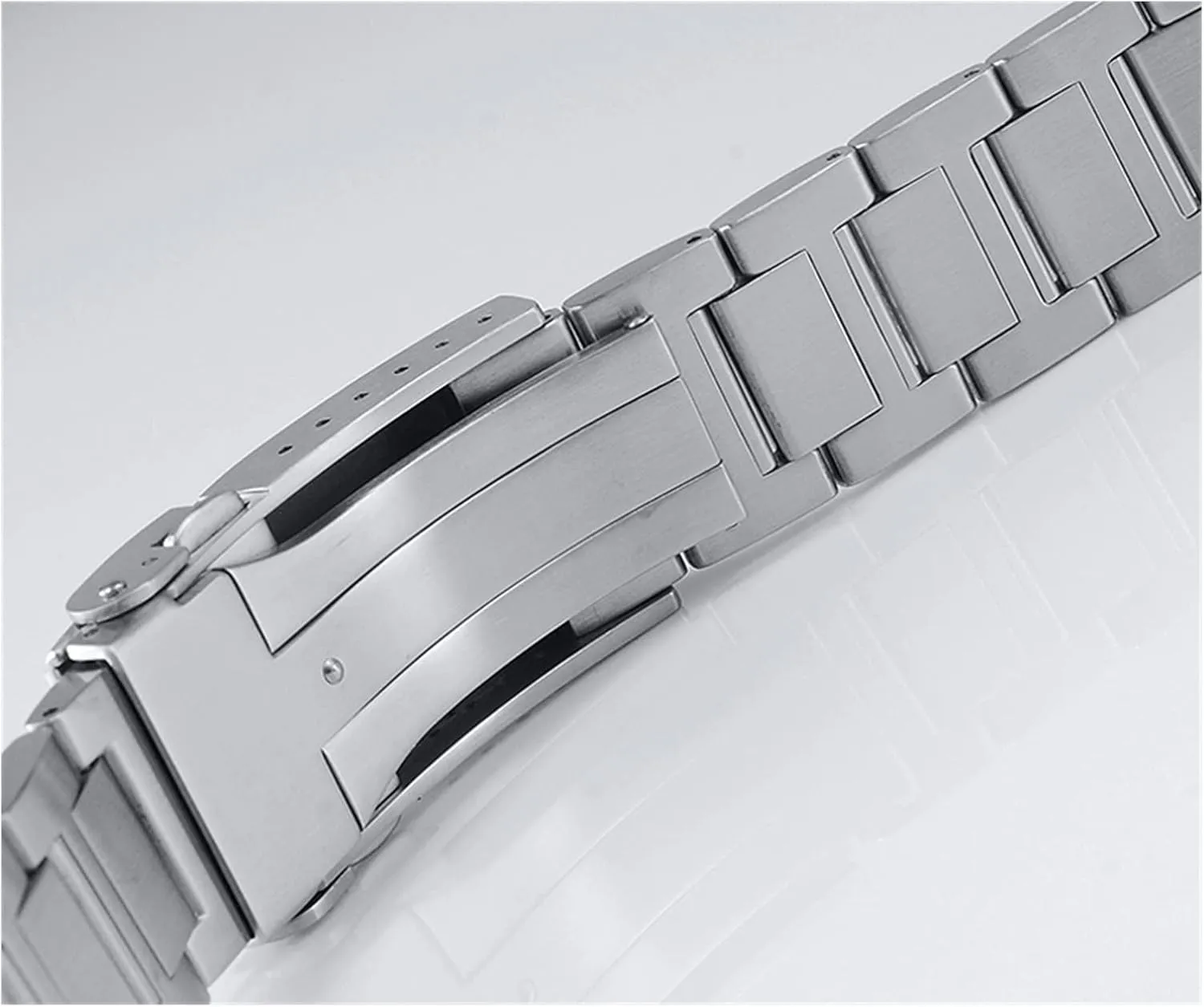 Watches Watch Band enlightenment segregate demonstration Clasp(20 mm 5 pcs) Watch Parts Metal Bracelet Stainless Steel Solid Brushed Buckle 18 Mm 20 Mm Suitable Compatible with 62Mas 