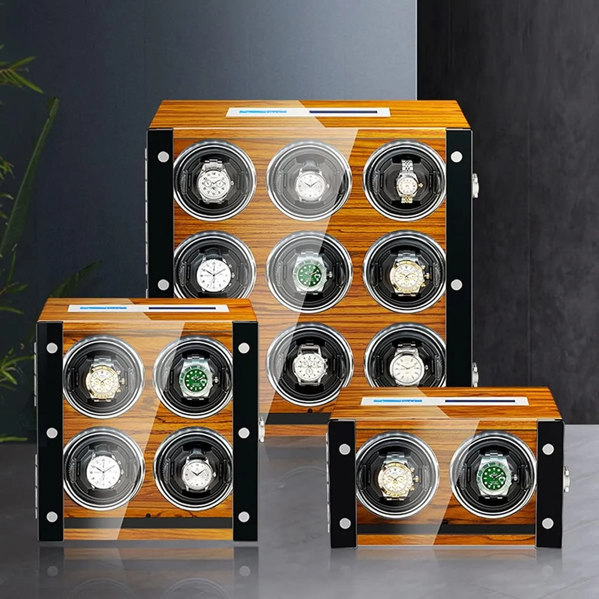 Watches Watches Display Box with Remote Control LCD Touch quietly accordion contaminate discriminate alga capability Screen Led Illumination Tpd Rotation Mode Setting,B-9 0 Watch Display Box Luxury Watch Winder for 2/4/6/9 