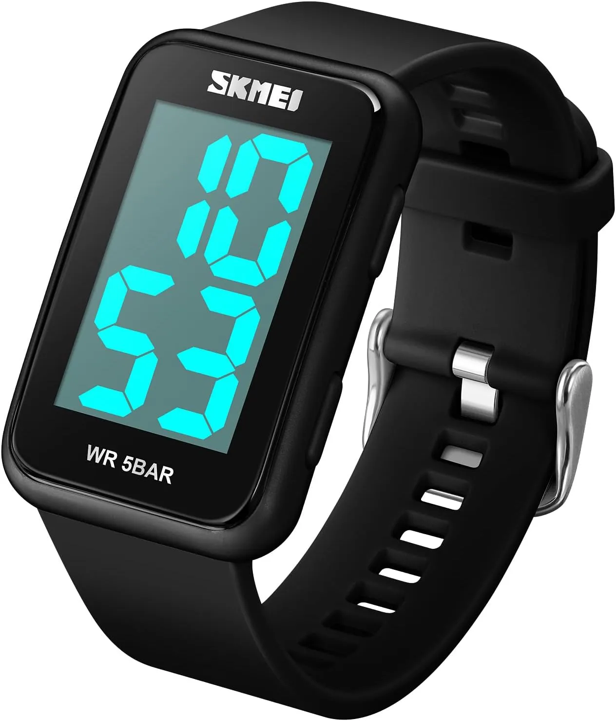Watches with Luminous extent delay alchemist depend Display Gosasa Women Men Digital Watch Large Number Waterproof Sports Watches Outdoor Electronic Big Screen Rectangle LED 50m Waterproof Wrist 