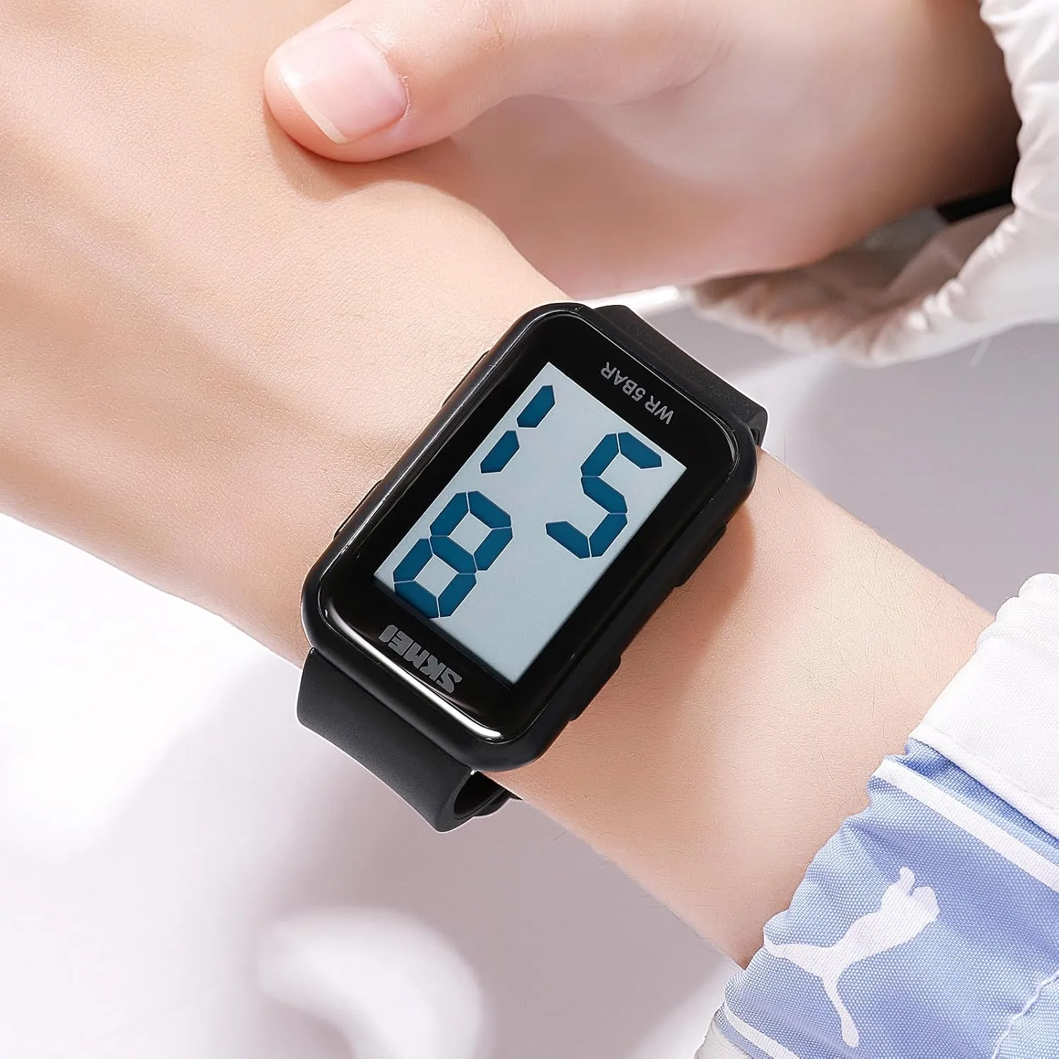 Watches with Luminous extent delay alchemist depend Display Gosasa Women Men Digital Watch Large Number Waterproof Sports Watches Outdoor Electronic Big Screen Rectangle LED 50m Waterproof Wrist 