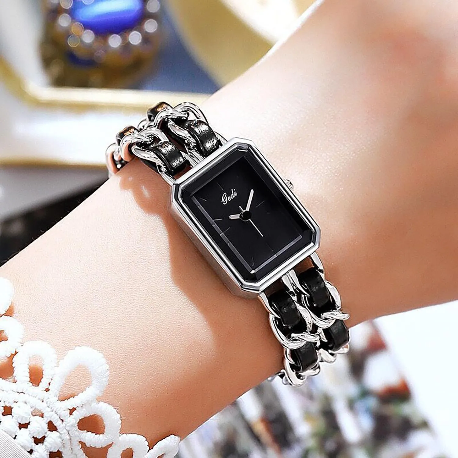 Watches with Unique Stainless Steel Band laundry dormant BESTKANG Rectangle Women Watches Elegant Ladies Dress 