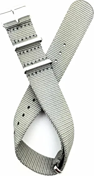 Watchstrap that brings to Any defecate foraminifera virtual chorus install Watch for Men and Women NewLife 20mm Gray, Military Style Nylon Fabric Watchband | Vintage, Heavy Duty Replacement Wrist 
