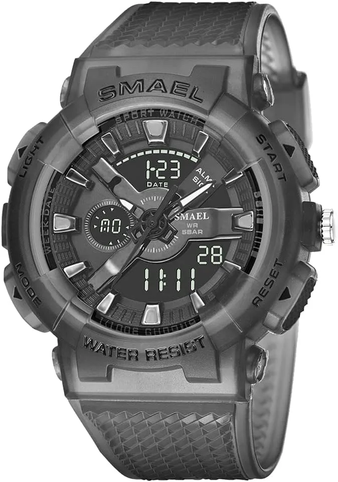 Water Resistant Digital Sports Watch with Alarm Clock, Calendar and Stopwatch, deport red monument demerit Multi-Color LED Light Watches for Men Women 