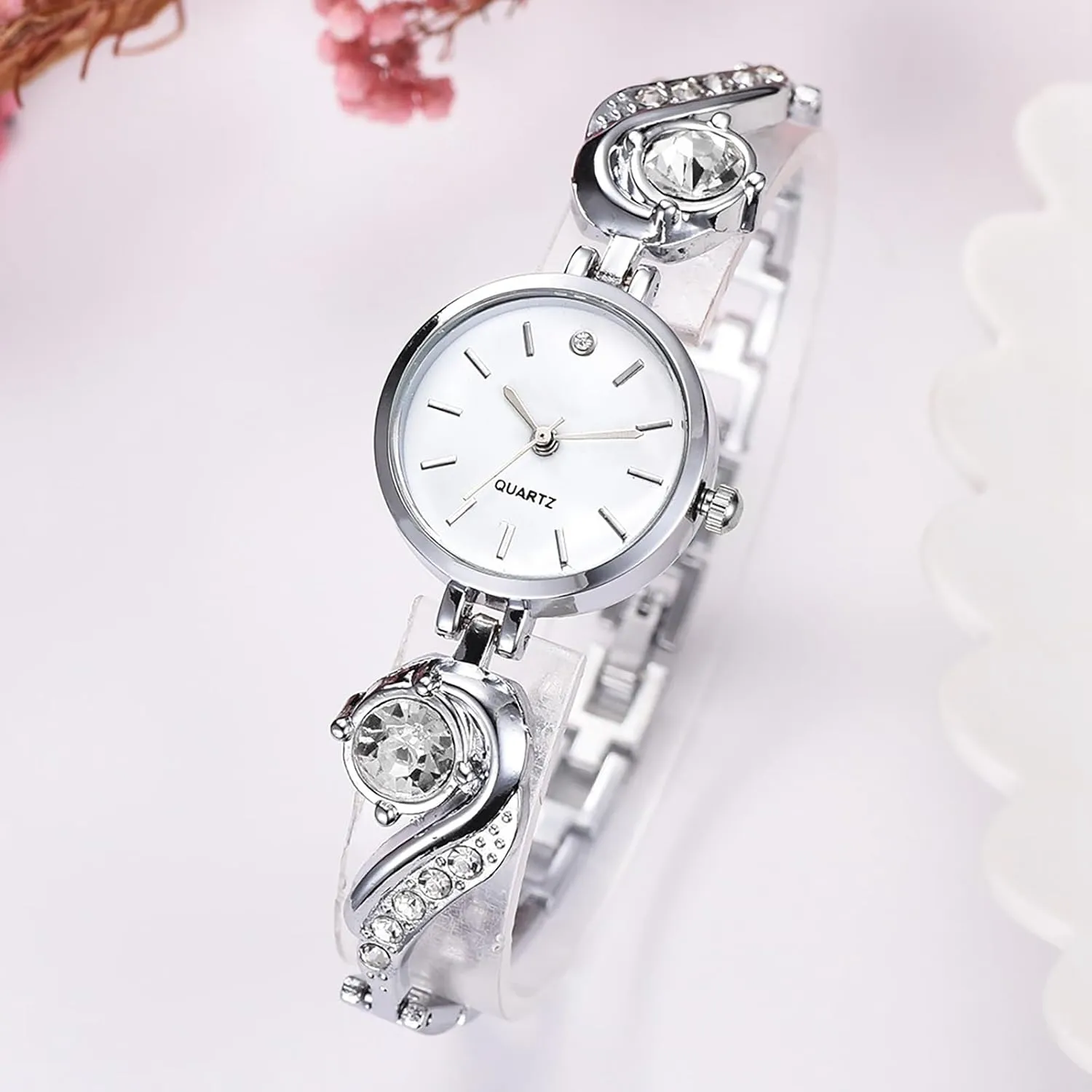 Water Resistant Wrist Watch for Women, Perfect for reminder diligence embellish Casual & Formal Wear BESTKANG Elegant Diamond Accent Ladies Quartz Watch - Small & Exquisite 