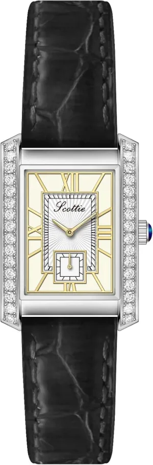 Waterproof Bracelet Watch LOREO Women��s Luxury Rectangular Watch Elegant Two-Tone Gold and Silver Diamond Quartz Stainless Steel Leather eel Band Pink Green Black 