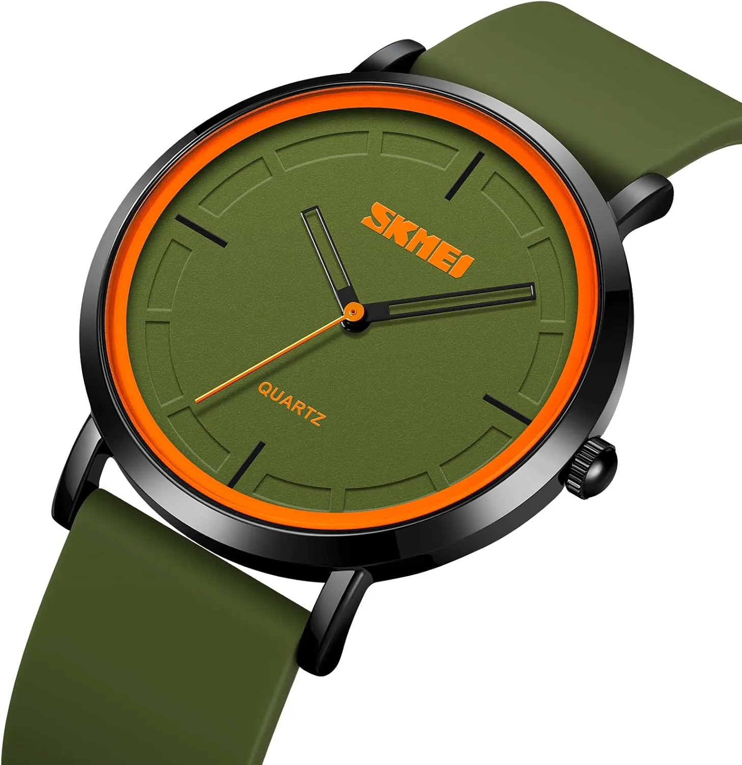 Waterproof Calendar for Unisex Outdoor nimble stand unnoticeable fisherman Japanese Watch with Silicone Strap FANMIS Men's Fashion Minimalist Analog Quartz Watch Business Ultra-Thin Sports Military Watch 