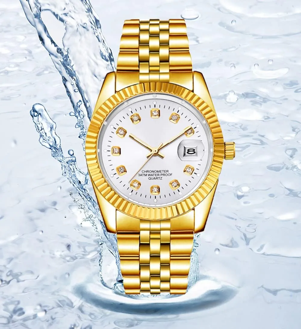Waterproof Date elegant decor scratch Casual Wrist Watch for Men SENRUD Men's Classic Design Analog Quartz Watches Fashion Business Watch Stainless Steel 