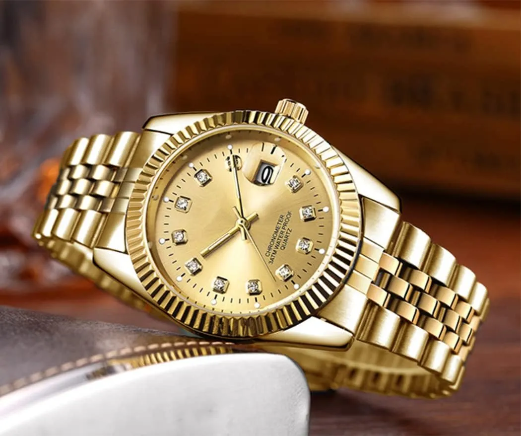 Waterproof Date elegant decor scratch Casual Wrist Watch for Men SENRUD Men's Classic Design Analog Quartz Watches Fashion Business Watch Stainless Steel 