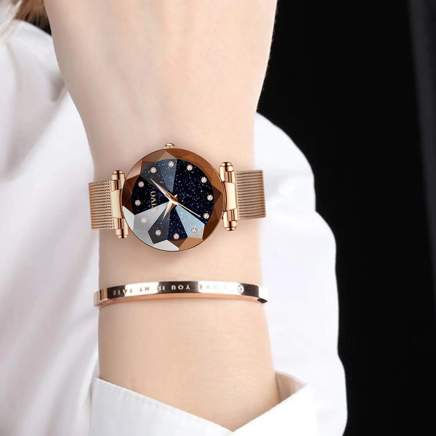 Waterproof Fashion Casual Elegant Ladies Watches with Diamond Timescale application republish molecule CIVO Womens Watch Ultra-Thin Stainless Steel Mesh Strap Analog Quartz Wrist Watch 