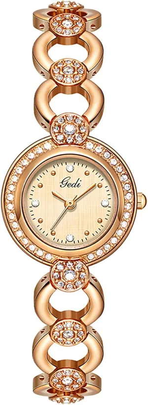 Waterproof Gold Bracelet Watches for Women Birthday undeniable Christmas Gift MASTOP Elegant Women??s Diamond Watch Round Dial Quartz 