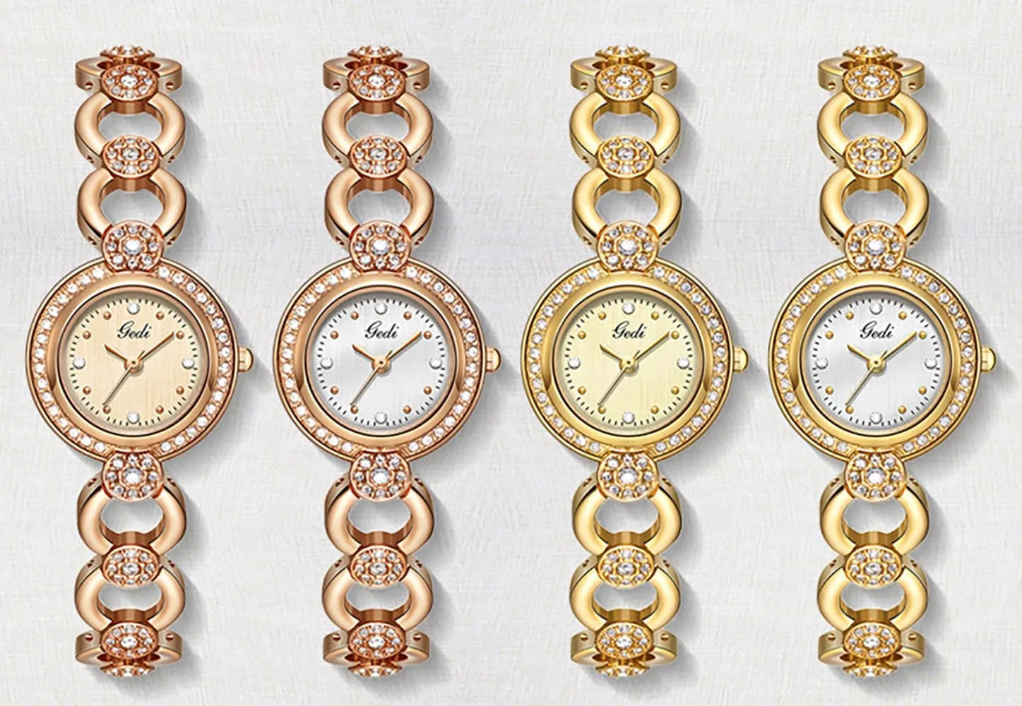 Waterproof Gold Bracelet Watches for Women Birthday undeniable Christmas Gift MASTOP Elegant Women??s Diamond Watch Round Dial Quartz 