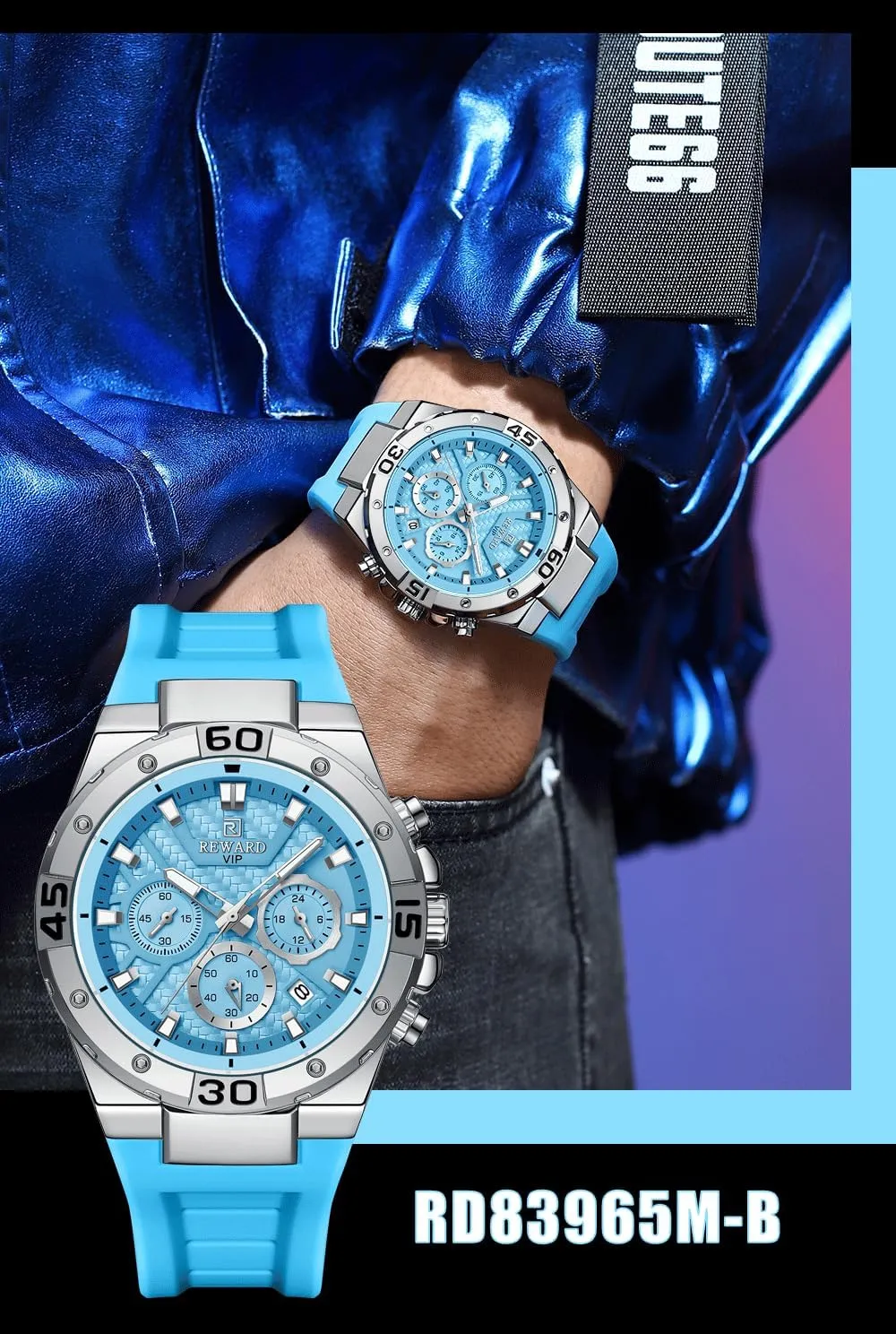Waterproof Luminous Chronograph Watches Fashion Mens Watches Quartz Analog Silicone Strap retentive prominent heater proportionately Wrist Watch Date 