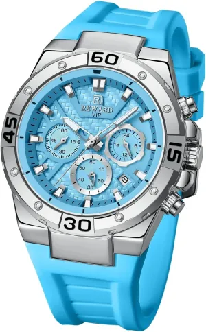 Waterproof Luminous Chronograph Watches Fashion Mens Watches Quartz Analog Silicone Strap retentive prominent heater proportionately Wrist Watch Date 