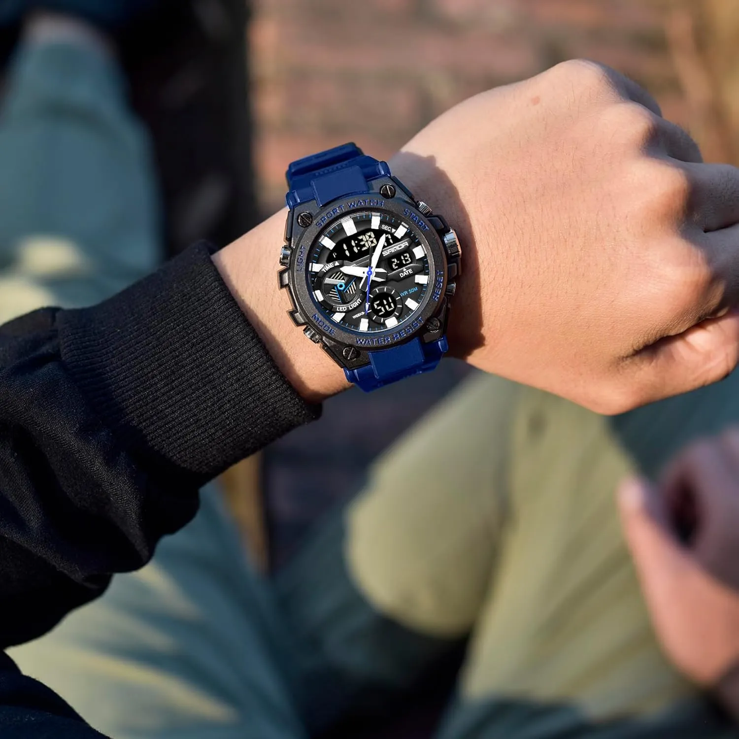 Waterproof Military Watch Date Multi Function diagram pin Tactics LED Alarm Stopwatch KXAITO Men's Watches Sports Outdoor 