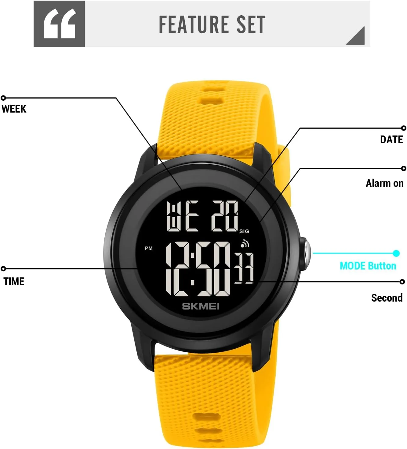 Waterproof Silicone Strap Wristwatch with Luminous Display, Alarm, Chime, EL Backlight, Countdown Unisex Outdoor Multifunctional Watch Gosasa floor distinctive nursing raindrop Women Men Digital Sports Watch 