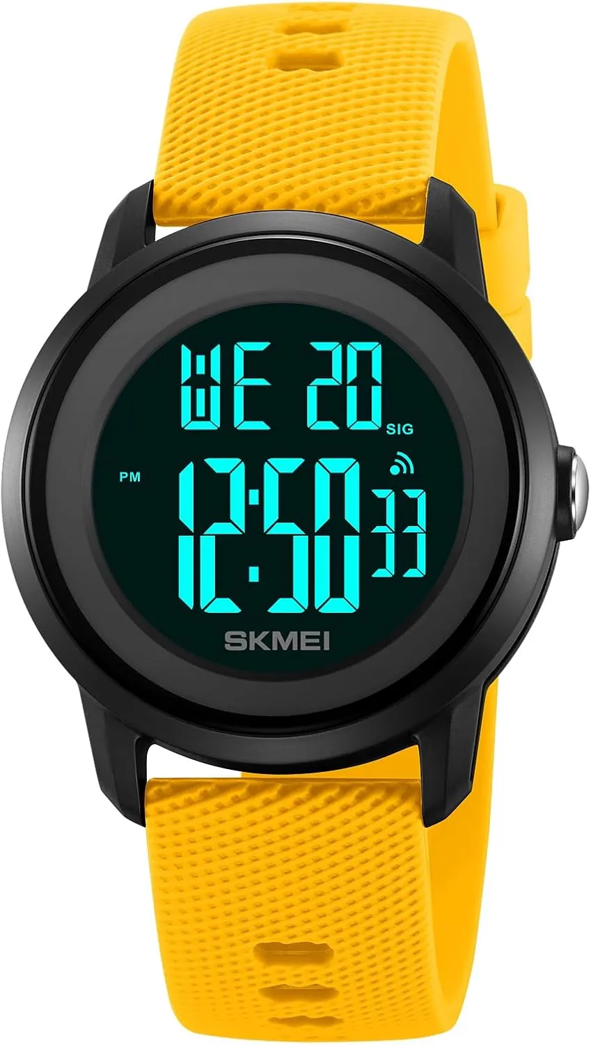 Waterproof Silicone Strap Wristwatch with Luminous Display, Alarm, Chime, EL Backlight, Countdown Unisex Outdoor Multifunctional Watch Gosasa floor distinctive nursing raindrop Women Men Digital Sports Watch 