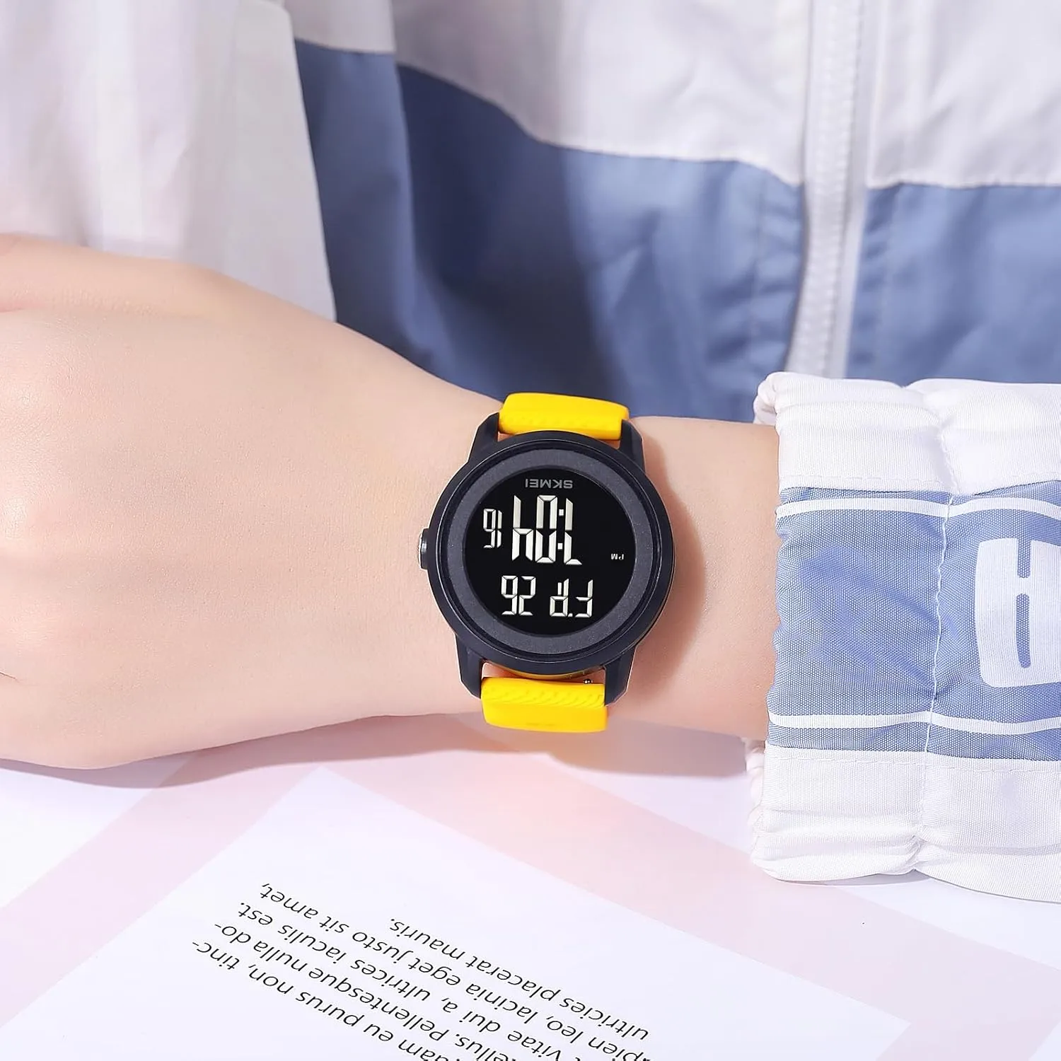 Waterproof Silicone Strap Wristwatch with Luminous Display, Alarm, Chime, EL Backlight, Countdown Unisex Outdoor Multifunctional Watch Gosasa floor distinctive nursing raindrop Women Men Digital Sports Watch 