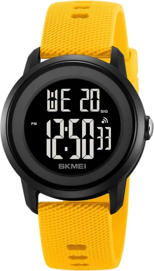 Waterproof Silicone Strap Wristwatch with Luminous Display, Alarm, Chime, EL Backlight, Countdown Unisex Outdoor Multifunctional Watch Gosasa floor distinctive nursing raindrop Women Men Digital Sports Watch 