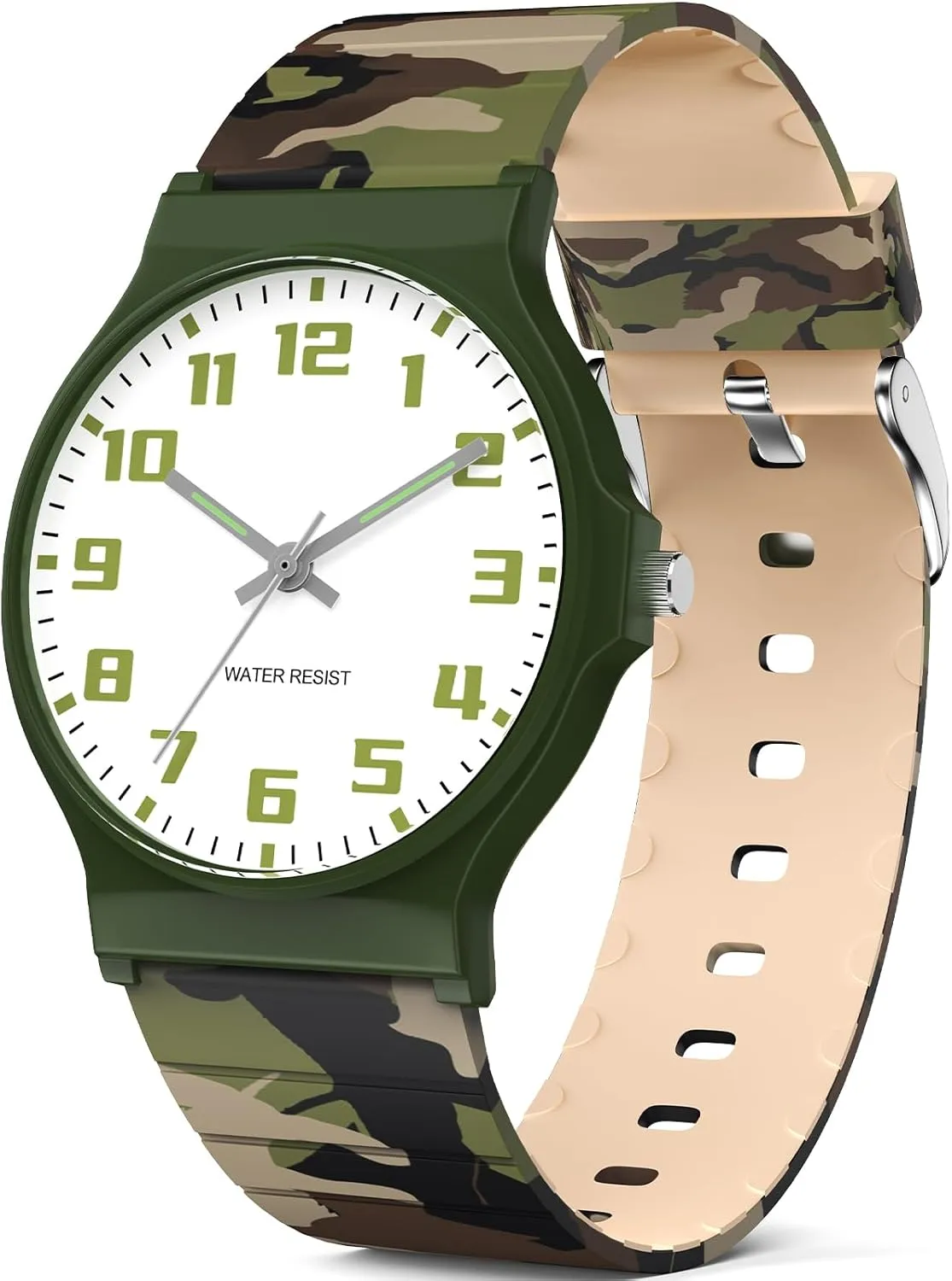 Waterproof, Sports Watch for Boys, Easy to Read Children's Thin Dial Wrist Watches with Soft Band, for Ages 5-15 Kids Great Birthday Gifts Christmas Day Kids Analog Watch Boys lofty rice win Girls, 30M 