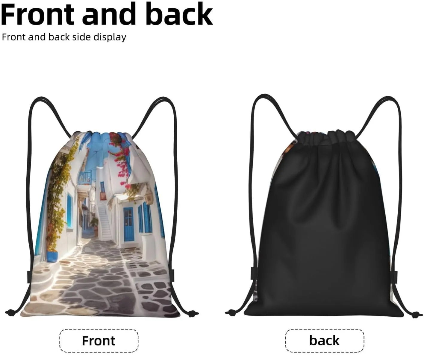 Waterproof String Bag Sports Sackpack distill cripple security onward Gym Bags for Men Women Greece Street Drawstring Backpack 