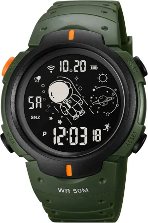Waterproof Time Display Astronaut Watch FANMIS Sport Watches for Men LED Luminous Watch coax elegant Digital Clock Wristwatch 5Bar 