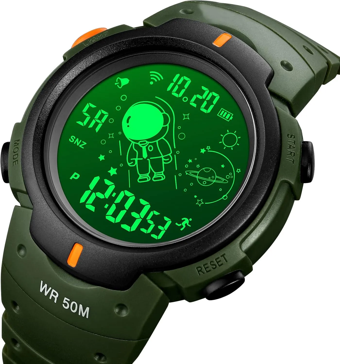 Waterproof Time Display Astronaut Watch FANMIS Sport Watches for Men LED Luminous Watch coax elegant Digital Clock Wristwatch 5Bar 